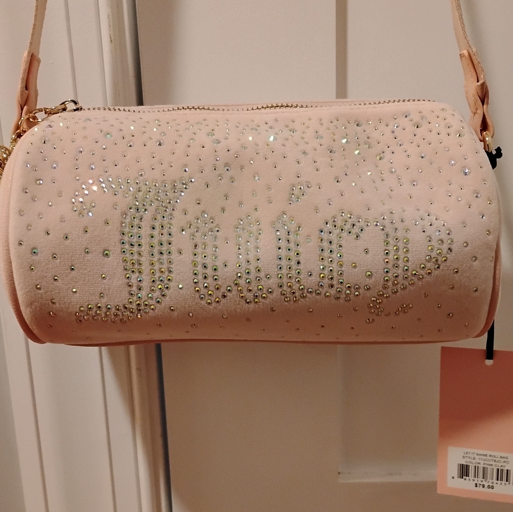 Juicy Couture Pink Mini Bag with Crystal Accents